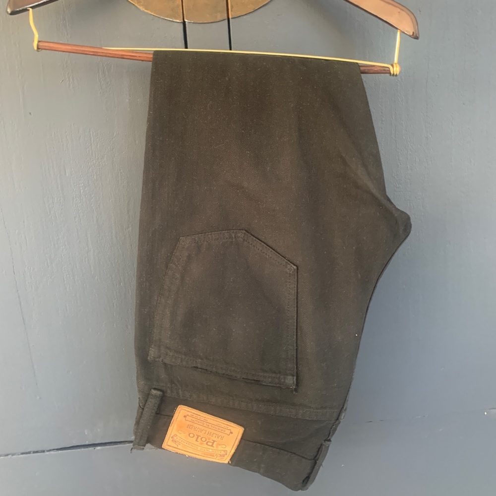 Polo Ralph Lauren garment dyed black denim
